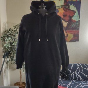 Casual Fleece Sweatshirt Hoodie Dress